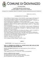 Ordinanza 49/PM: istituzione di aree di sosta a pagamento